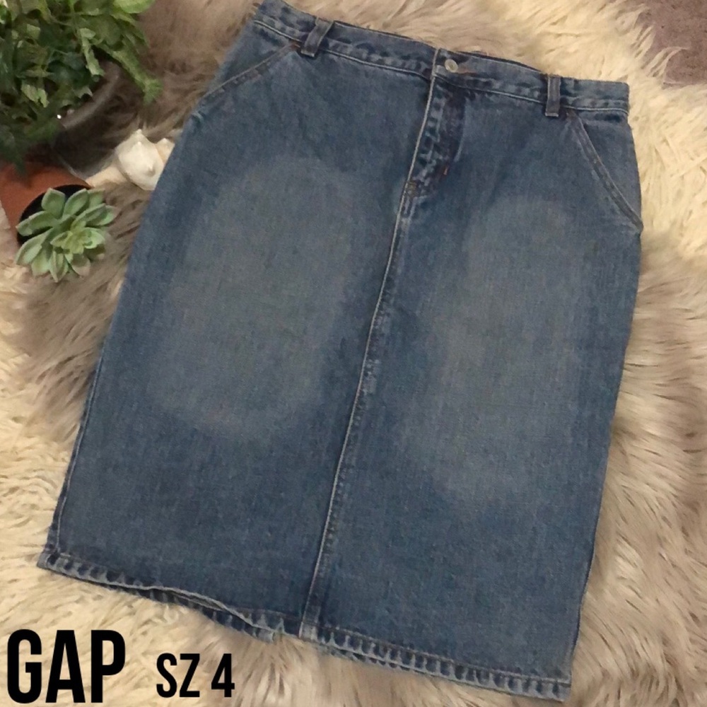 Gap Denim Skirt-Sz 4-Cotton